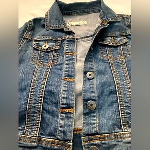 Small crop jean jacket